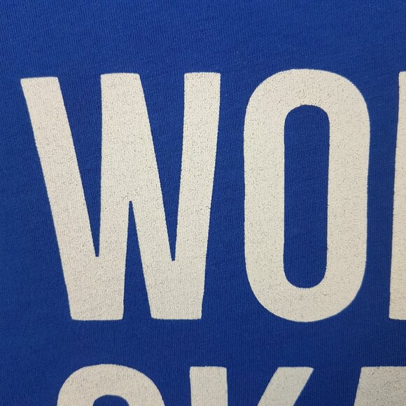 Graphic Tee Shirt Worlds Okayest Brother US XXL Blue White Statement Quote Humor - Picture 4 of 11